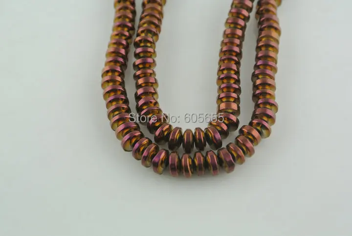 3x6 мм фиолетовый цвет гематит рондели разделительные бусины | Украшения и