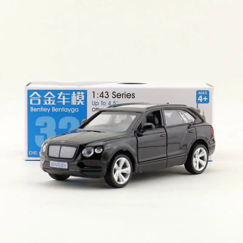 /литая под давлением металлическая игрушка модель/1:45 масштаб Bentley Bentayga внедорожник автомобиль/оттягивание/образовательная Коллекция/подарок для детей