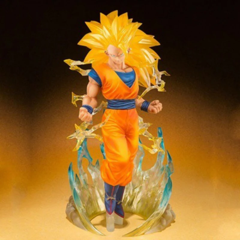 Оригинальная коробка Dragon Ball Z фигурку Сон Гоку Супер Saiyan 3 Figuarts ПВХ Модель DragonBall