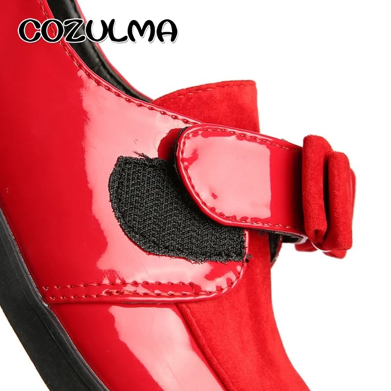 COZULMA/Осенняя детская повседневная обувь Обувь из лакированной кожи для девочек