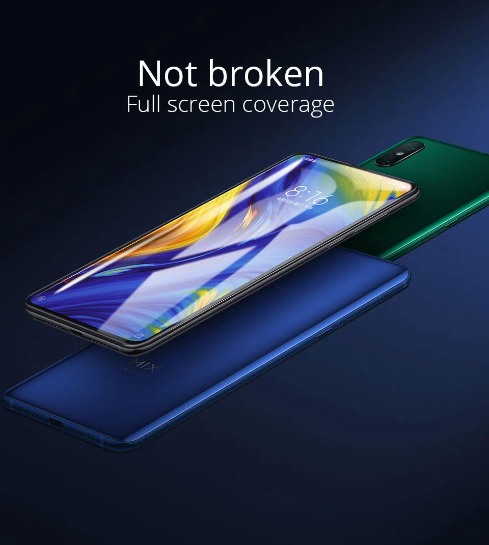 PZOZ закаленное стекло для Xiaomi mi x 3 Защита экрана 5D полное покрытие стекло для Xiaomi mi x3 смартфон защитная пленка 9H HD