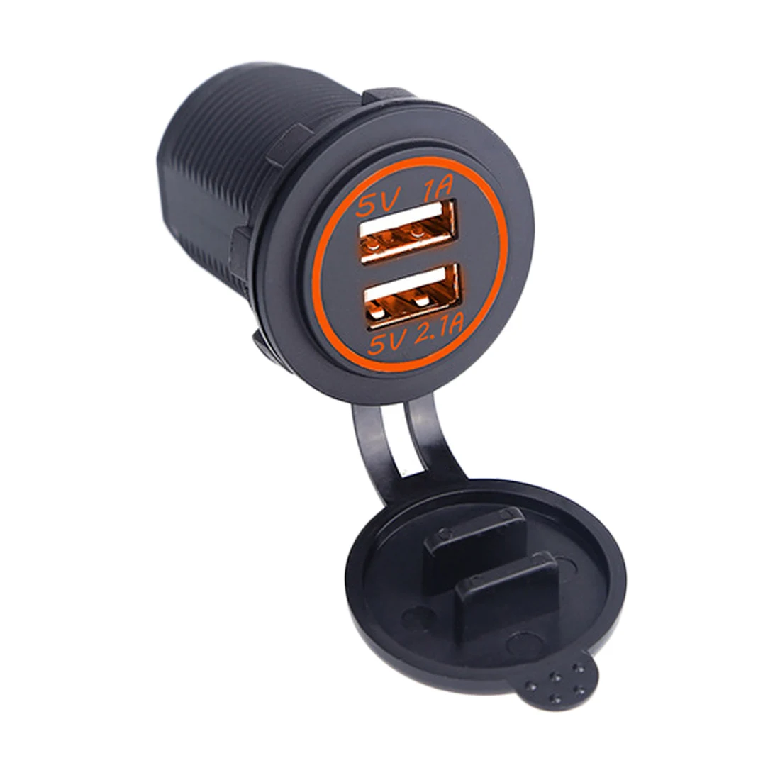 

Waterproof Car Dual USB Socket Car Charger Power Adapter 3.1A 5V Output 12-24V LED Light For USB Mobile Charger For Iphone 6 6S
