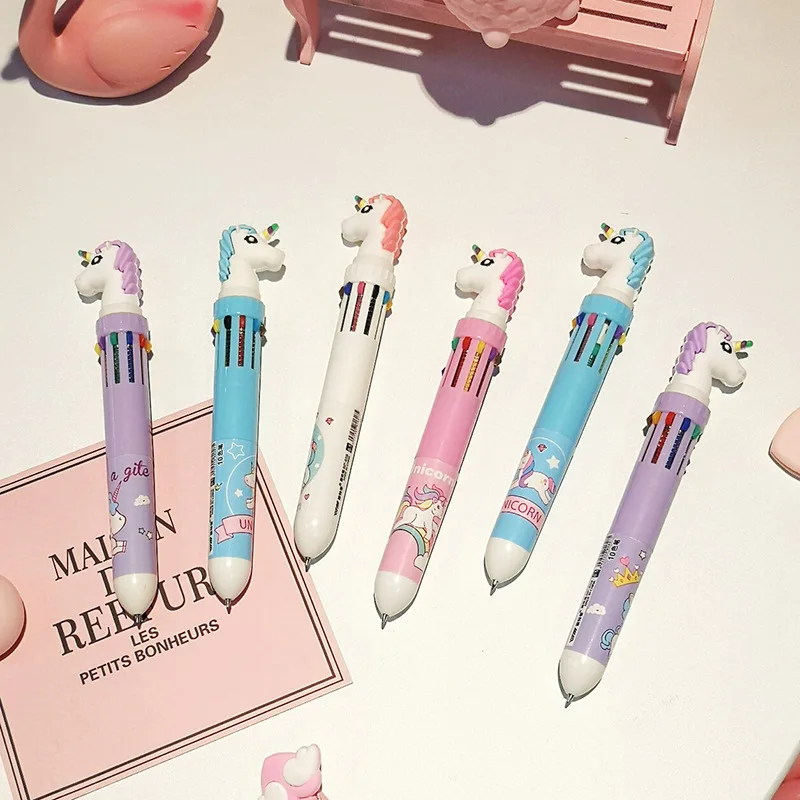AAGU 1 шт. искусственная шариковая ручка милая мультяшная с единорогом школьные