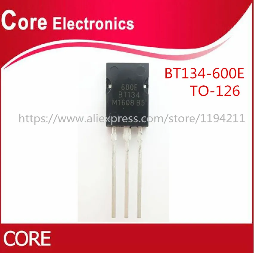 500 шт. BT134 600E 600 контрольный тиристорный TRIAC 600V 4A TO 126|Интегральные схемы| |