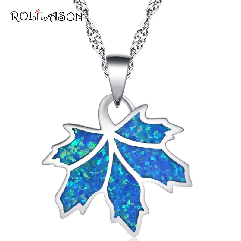 

Женское Ожерелье из чистого серебра 925 пробы с голубым огненным опалом, вечерние ювелирные изделия, подарок SP21