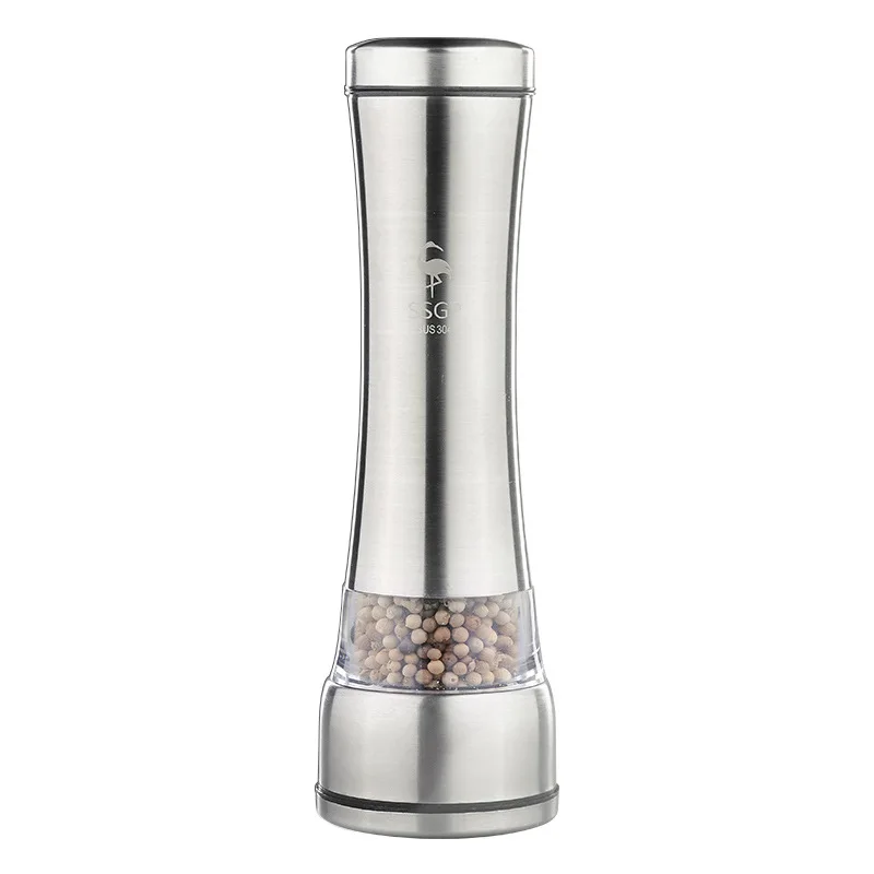 M&ampK HOME Kitchen Supplies BBQ Stainless Steel Pepper Grinder Manual Black Mill Bottle Flavor | Дом и сад