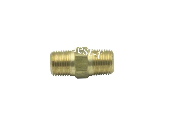 

Brass Pipe Hex Nipple Fitting 1/8" Male BSPT Air Fuel