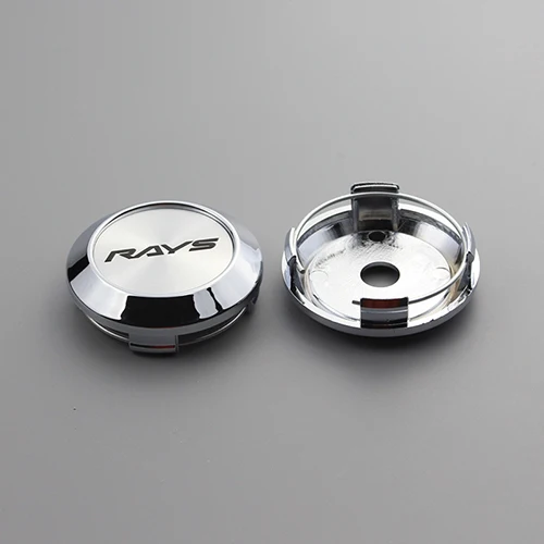 silver rays chrome Ком 64/60 мм зажим для стайлинга автомобилей Япония волк колеса центральный колпачок набор из 4 voiture пыленепроницаемый hoodf для лучей волк te37 со стальным кольцом - Цвет: silver rays chrome