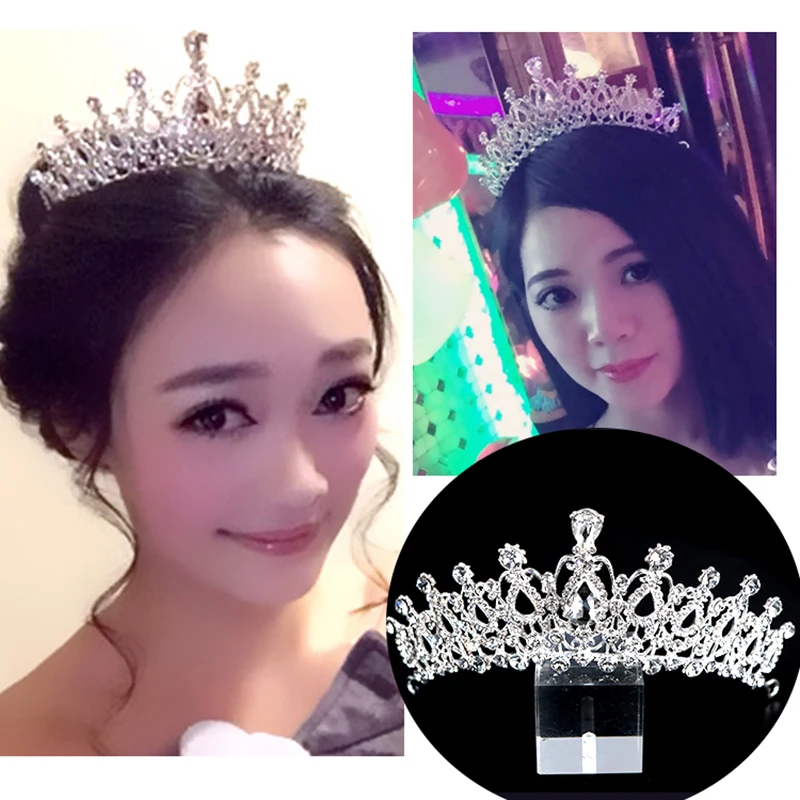 Женская свадебная тиара с кристаллом 5 цветов светильник светящаяся Корона