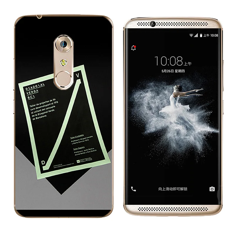 Для ZTE Axon 7 A2017 Чехлы Мягкий силиконовый чехол с принтом жизни 5 дюймов задняя