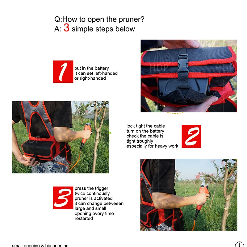 В 3 5 раз быстрее чем традиционный ручной секатор новый мощный (6 8 рабочих часов)|hand