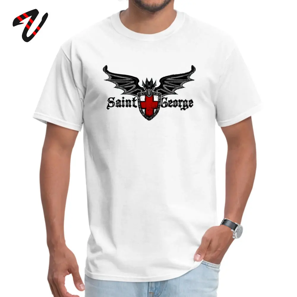 

Футболка с изображением дракона Сен-Жоржа, недорогая хлопковая рубашка с коротким рукавом, с круглым вырезом, Молодежный топ с принтом лету...