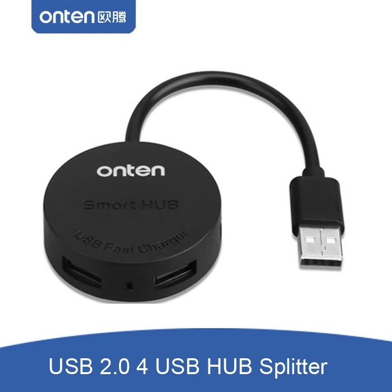 Onten 4 порта s Mini USB 2 0 концентратор OTG разветвитель коммутатор с портом зарядного