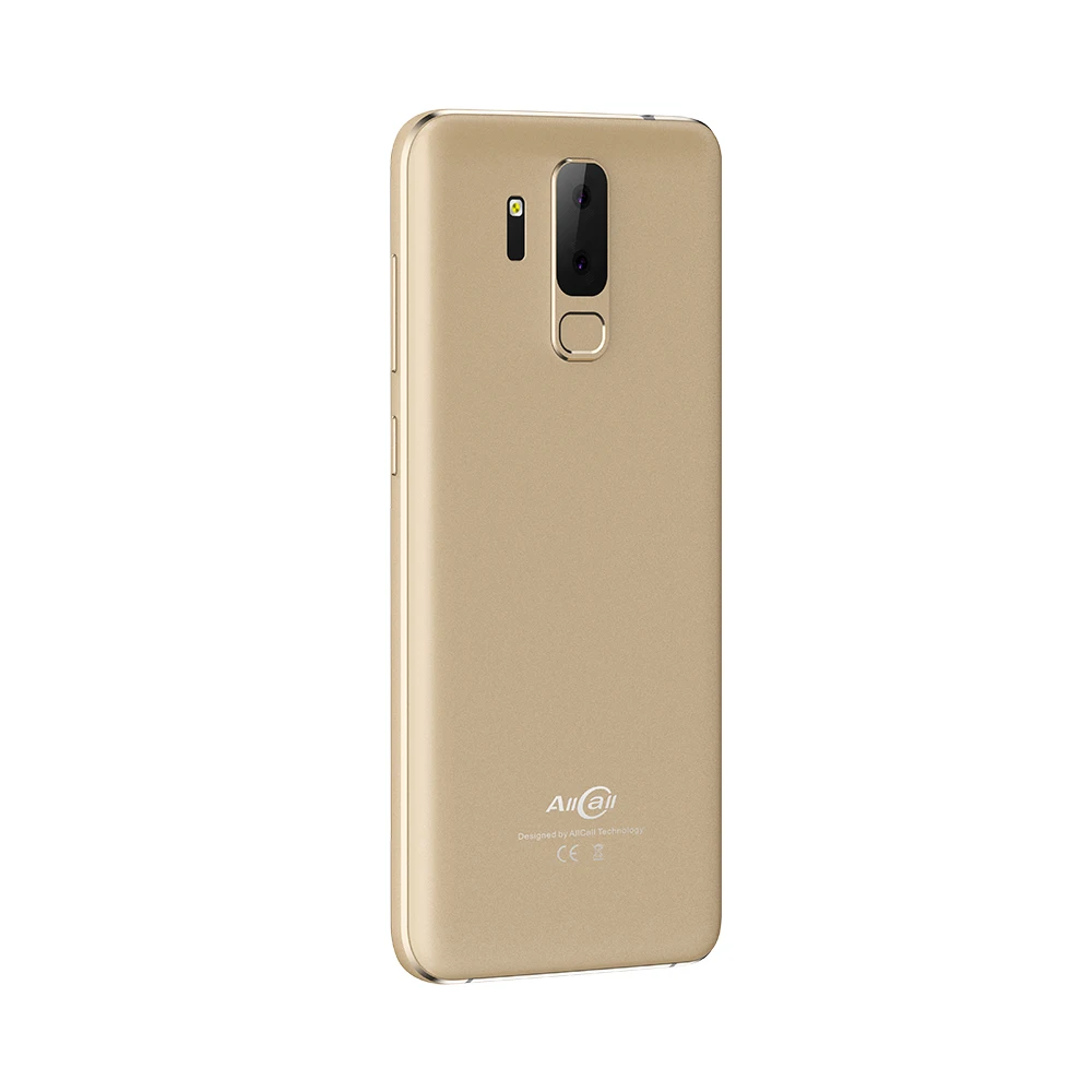Golden 5,9" смартфон 18:9 5500 мАч батарея Android 8,1 телефон четырехъядерный 2 Гб ОЗУ 16 Гб ПЗУ 13,0 МП 2МП камера AllCall S5500 - Цвет: Golden