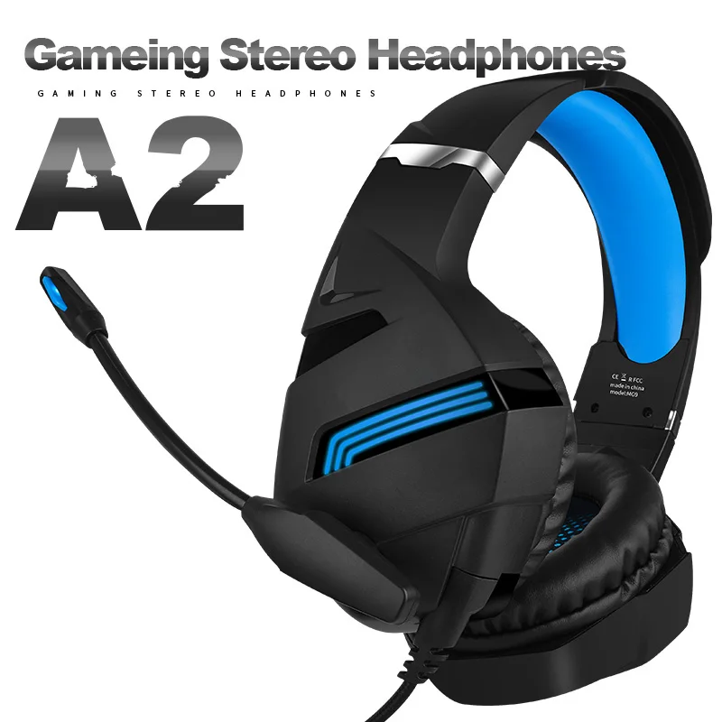 Стерео игровая гарнитура для PS4 ПК шумоподавляющие наушники с микрофоном