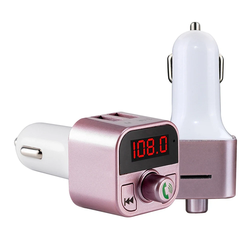 Автомобильный комплект громкой связи с двумя USB Bluetooth 4 1 зарядное устройство FM