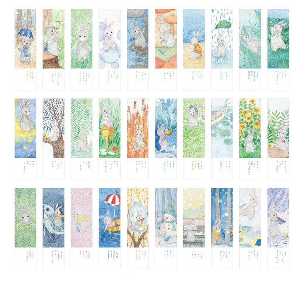 30 шт./кор. haydreaming мультфильм бумага Bookmarks kawaii Дети Канцтовары офисный школьный принадлежности papelaria подарки для детей
