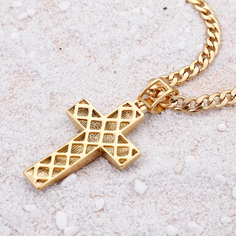 TrustyLan желтое золото цвет Φ набор с фианитами камни для мужчин ожерелье полностью