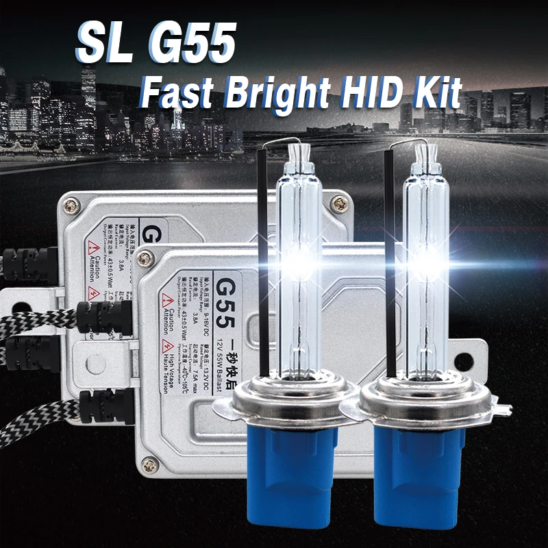 2020 SKYJOYCE 5500K Комплект быстрой яркой HID светильник 12 В 55 Вт один секундный Быстрый