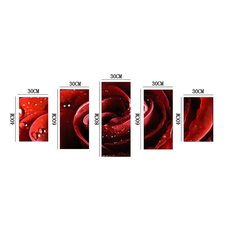 Новинка 5 шт. Модульная картина домашний Декор Рисунок нанесенный Современная