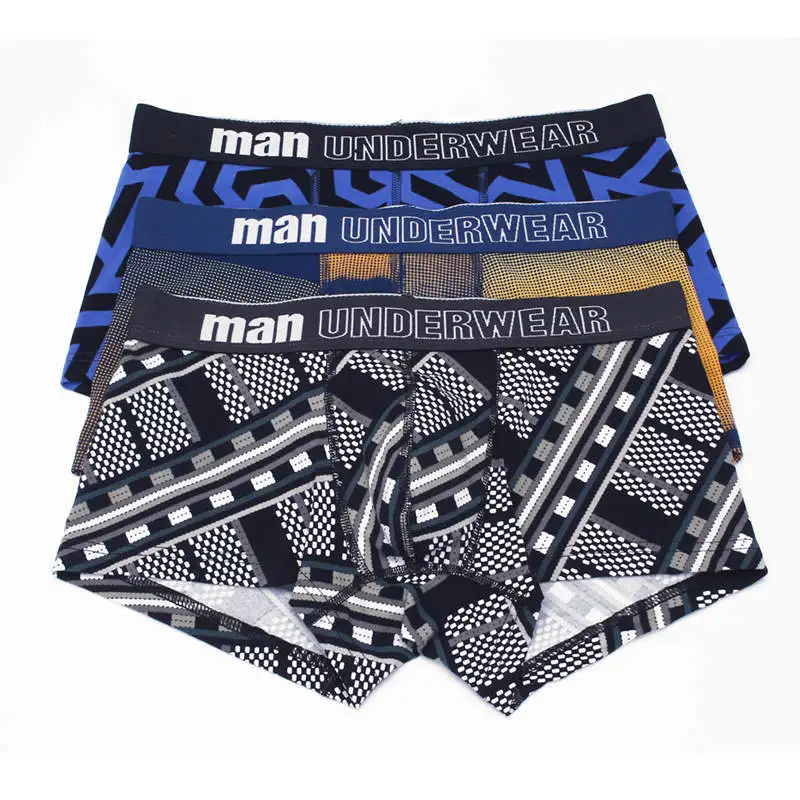 Человек Нижнее белье хлопок Для мужчин трусы боксер s Боксеры Calzoncillos Hombre Marca