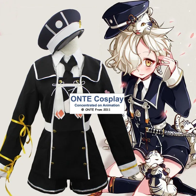 Модные игры Touken Ranbu Online Gokotai Tiger Косплей костюмы полицейская униформа наряд с