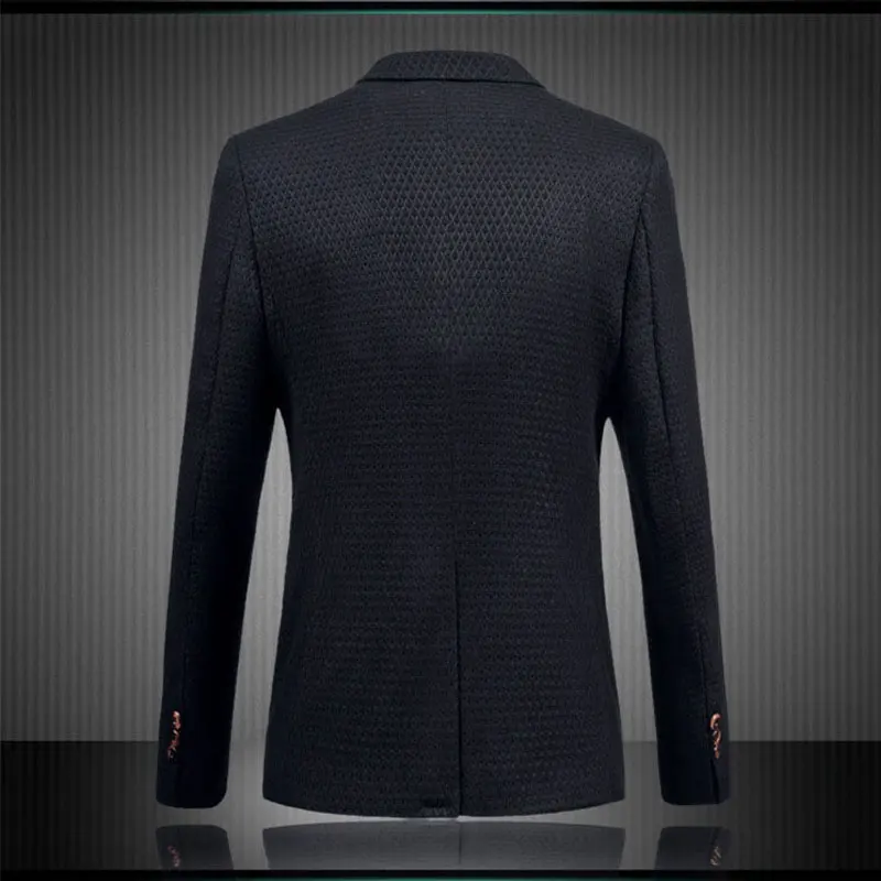 ГОРЯЧИЕ ПРОДАЖИ Мужчины Плед Slim Fit Блейзер Новая Коллекция Весна Модный Бренд
