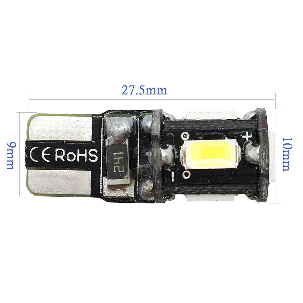 Бесплатная доставка 500X T10 W5W 194 168 Canbus Нет Ошибка 5630 6 SMD Интерьер может-bus свет клин