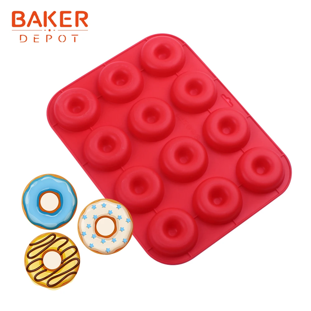 BAKER DEPOT силиконовая форма для выпечки тортов пончиков конфет шоколада овальной