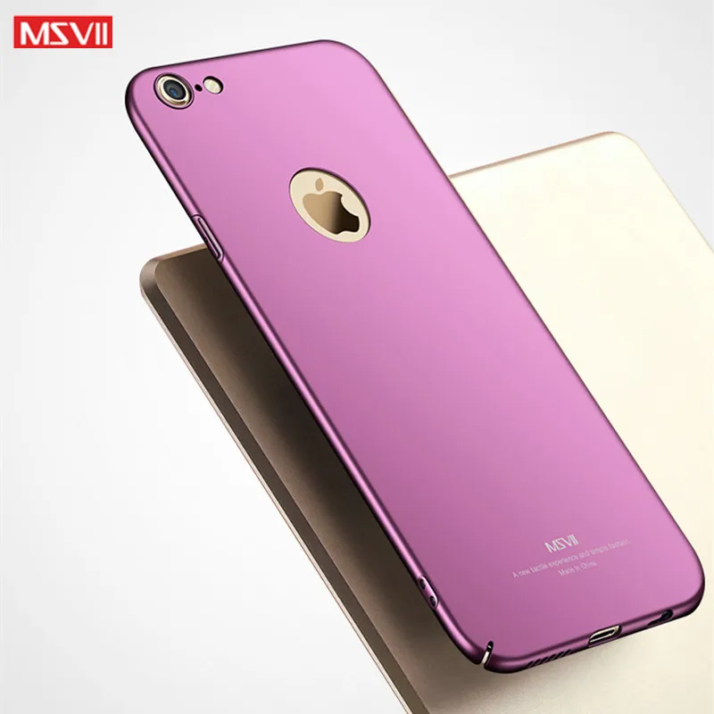 Роскошный чехол MSVII для Apple iphone 6 6s S тонкий жесткий накладка с полной защитой из ПК