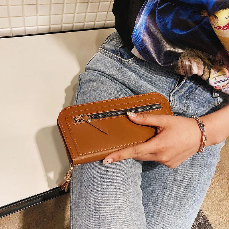 2018 Винтаж Дамы PU бумажник с тиснением женский высокое качество браслет карты и Id