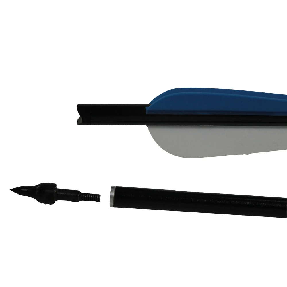 

GUGULUZA 12 pcs 17/20/22" Aluminum Crossbow Arrow Bolts OD 8.7mm with Changeable Point Aluminum Arrow for Archery Hunting