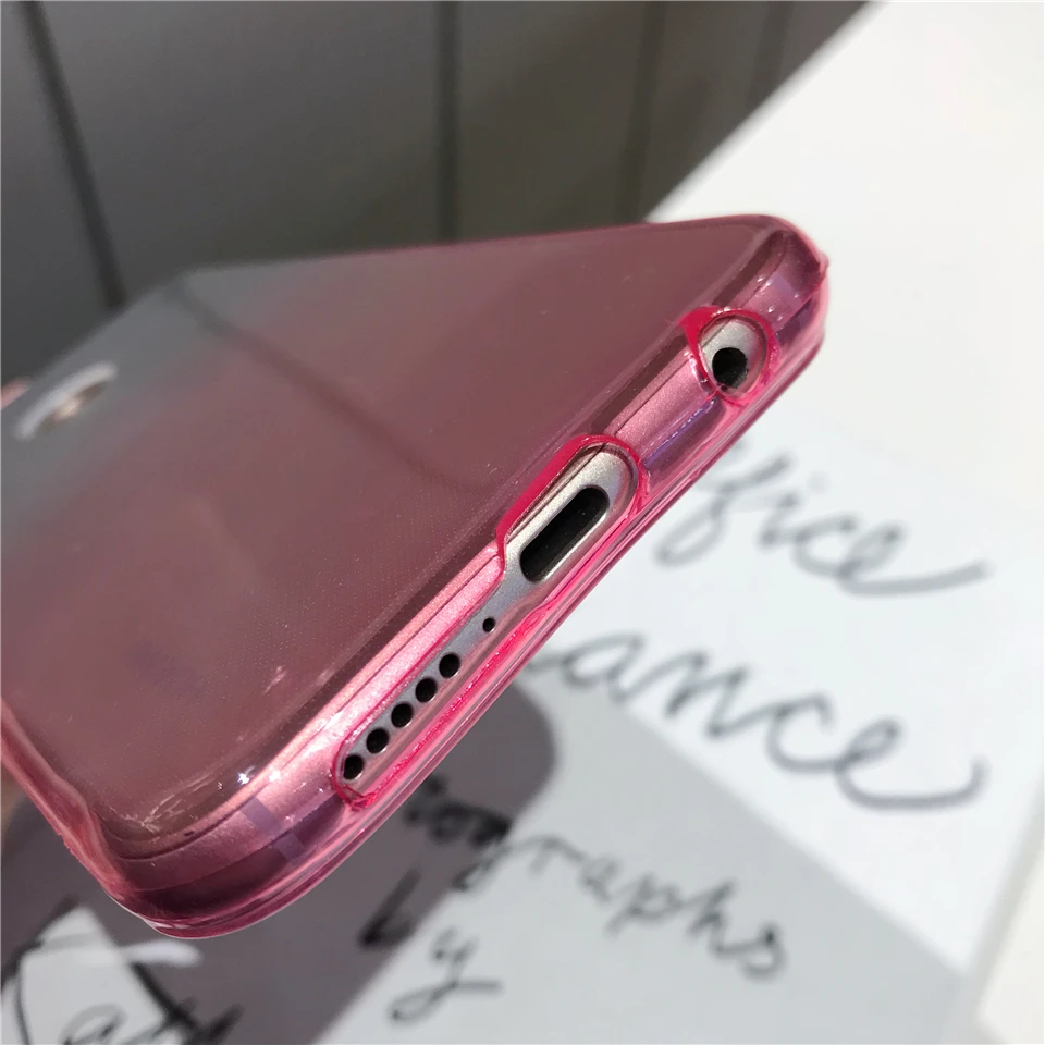 Для huawei P20 Lite чехол градиент силиконовый ТПУ мягкий с полной Цвет Накладка для