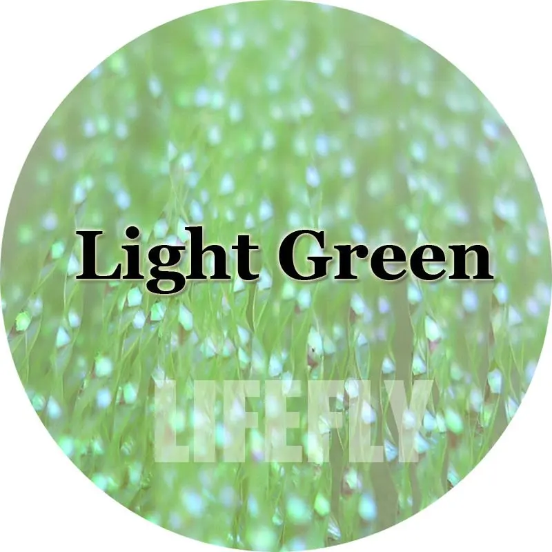 Светло зеленый цвет 20 упаковок кристальная вспышка вязание мушки джиг
