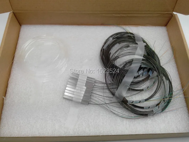 

Free Shipping 10pcs/lot 1x8 Bare Fiber Optic PLC Splitter
