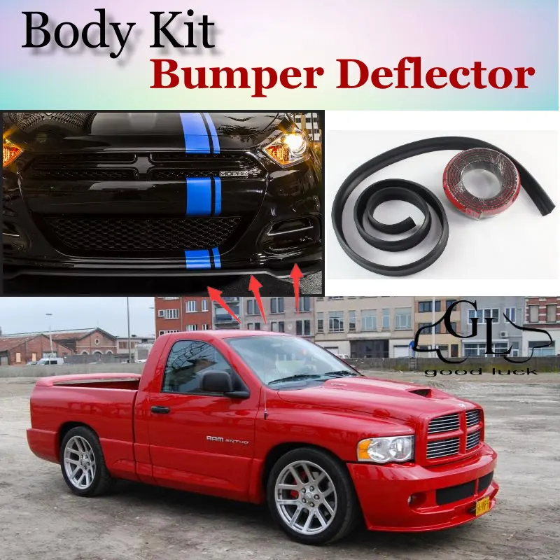Дефлектор губ бампера для Dodge Ram юбка переднего спойлера фанатов TopGear тюнинга