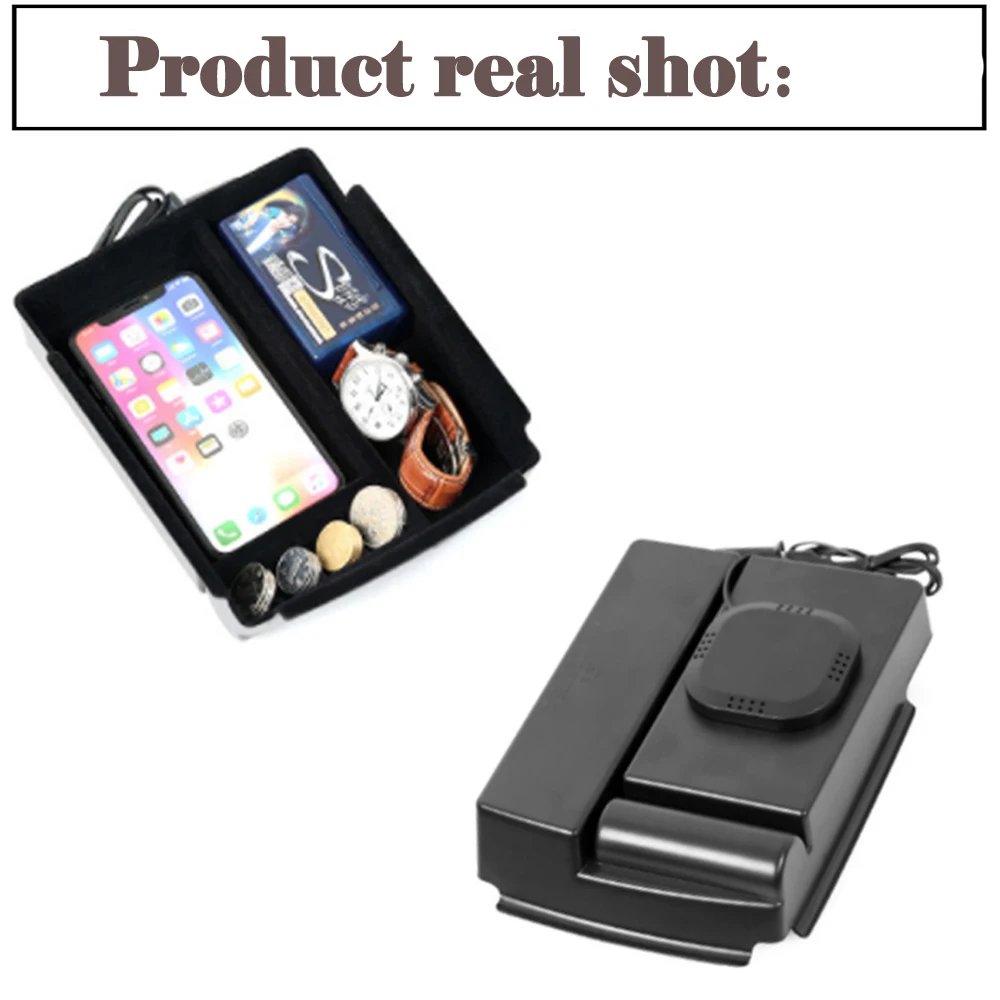 Для Tesla Model S X QI Беспроводное зарядное устройство скрытое умное держатель для