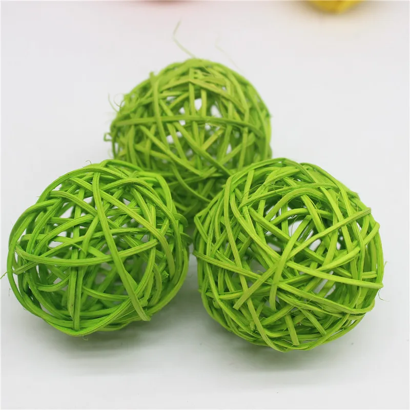 7 шт./лот 5 см разноцветный ротанговый шар DIY Sepak Takraw шары домашние украшения и