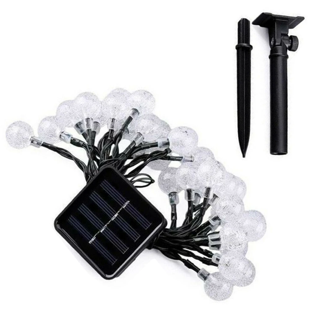 NEW 30LED Crystal ball Bulbs Solar Lamp Power String Fairy Lights Garlands Garden Christmas party Decor For Outdoor Yard | Освещение