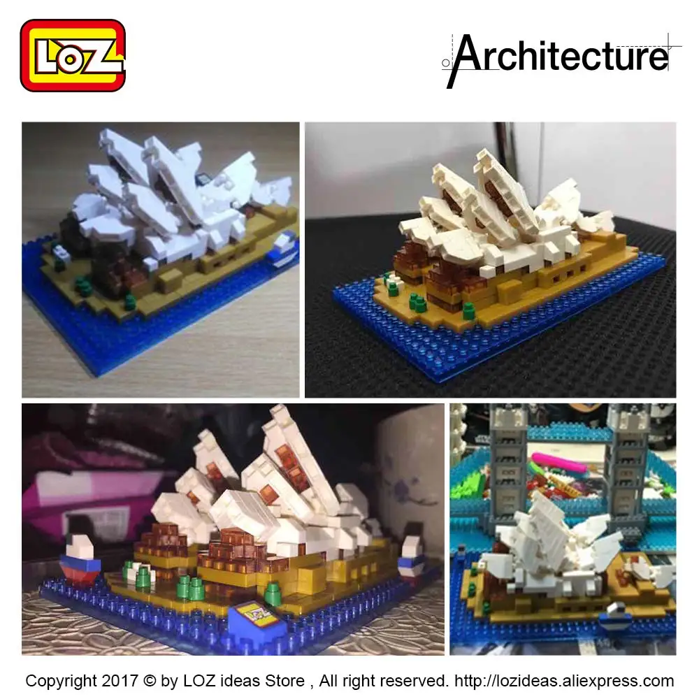 LOZ алмазные блоки Sydney Opera для дома мини архитектурные игрушки строительные город