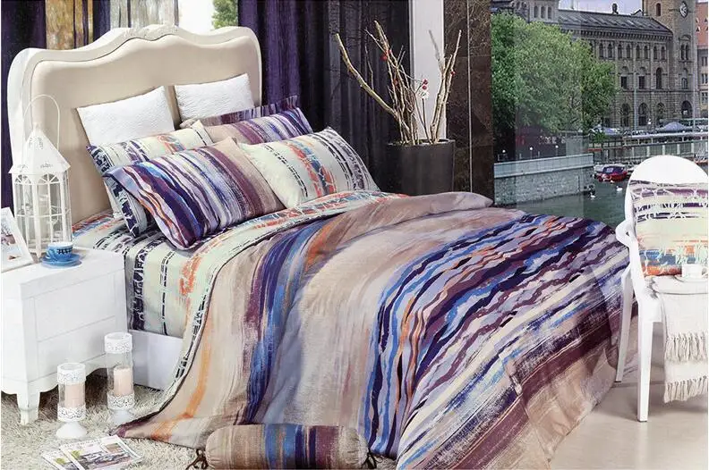 

Cotton Bedding set 4pcs Reactive dyeing bed set quilt cover/bedlinen/Pillowcase