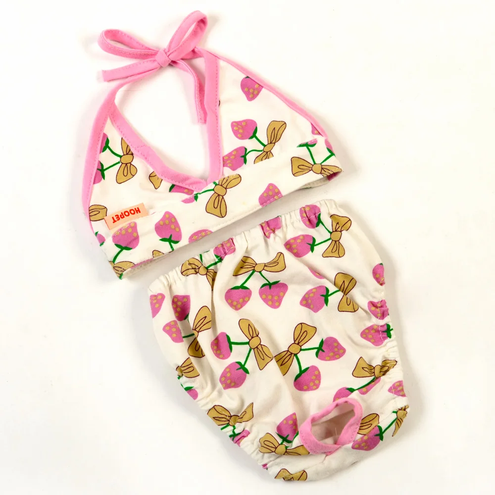 Bitch dog physiological pants safety summer Teddy pet clothes swim briefs |