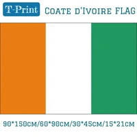 3x5ft hanging flying flag 90150cm6090cm 1521cm hand flag coate divoire national flag