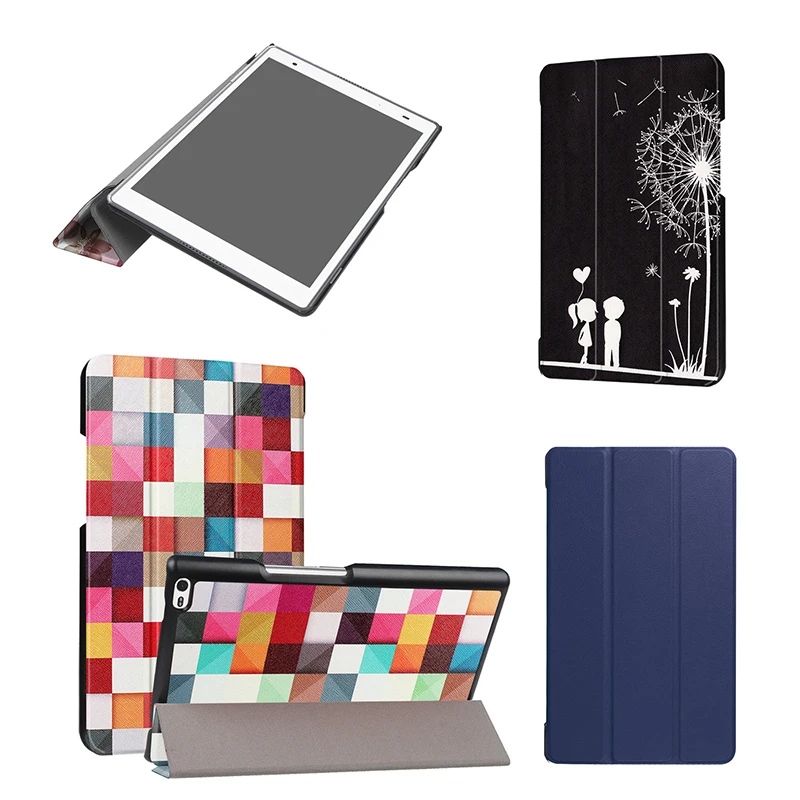 Slim PU Leather Case for Lenovo Tab 4 8 TB-8504F TB-8504N Cover Tablet Protective Shell Folio Stand Fundas Tab4 8504 Capas | Компьютеры и