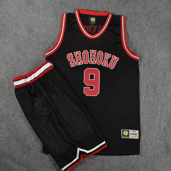 

Cosplay Costume Slam Dunk Shohoku NO.9 Kakuta Satoru Basketball Jersey Sets (Shorts + Top) Men's Jersey Anime Cosplay M-XXL