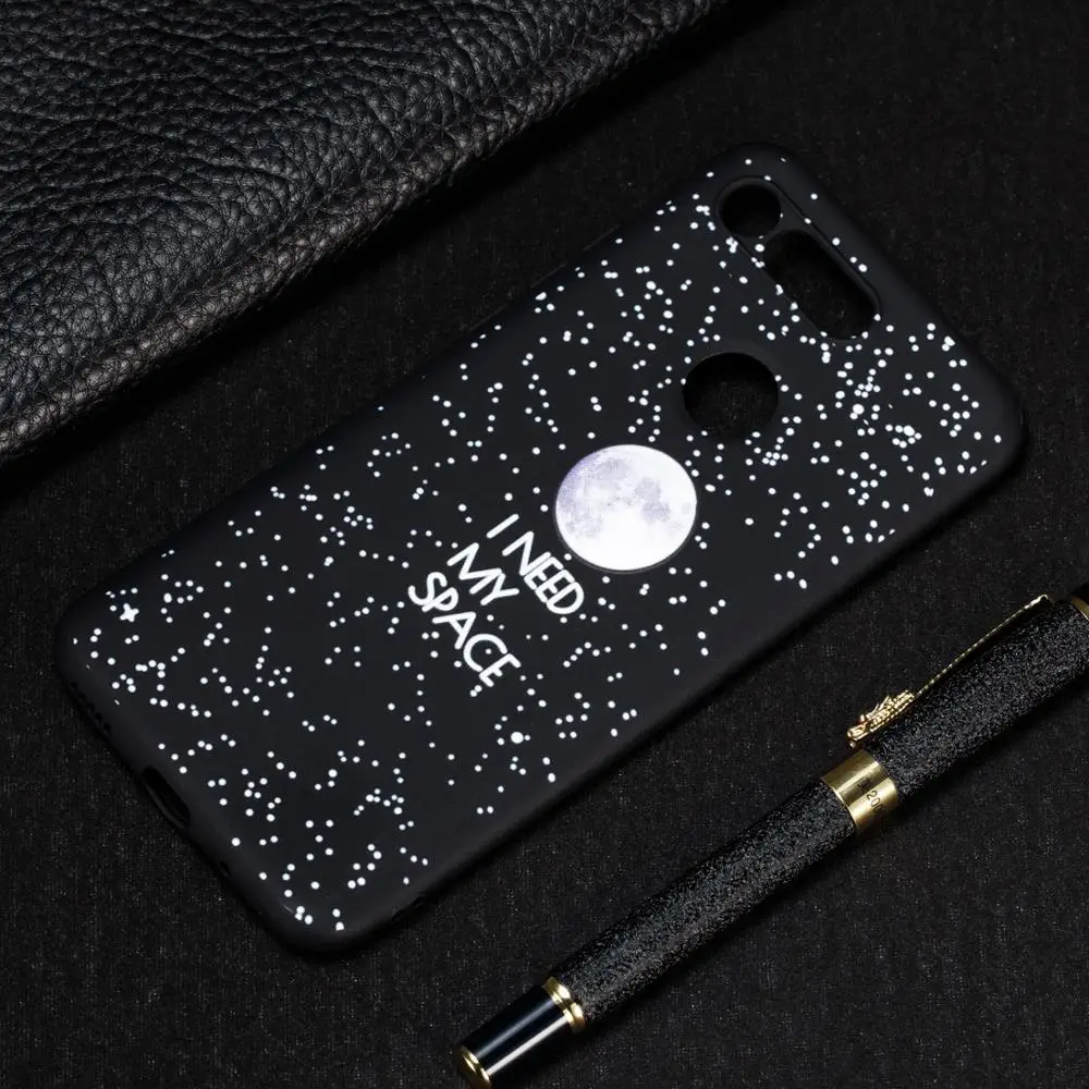 Ультра тонкий силикон чехол для Honor V20 huawei вид 20 крышка 3D роспись звёздное небо