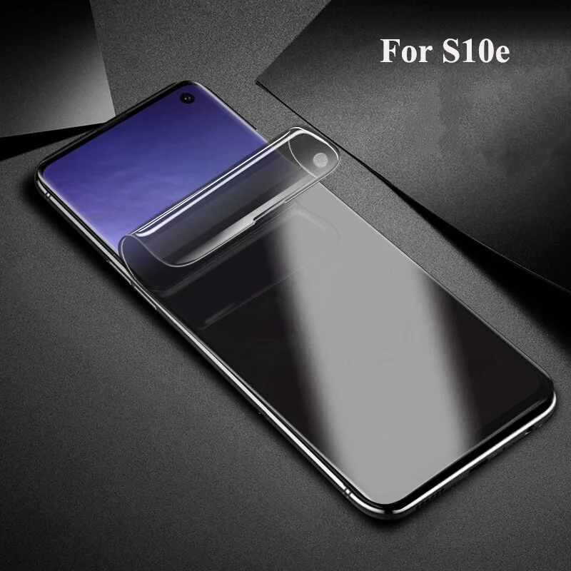 UVR анти шпион конфиденциальности Гидрогелевая пленка для samsung Galaxy S10e S10 Plus 3D полное покрытие экрана протектор S10Plus сканер отпечатков пальцев
