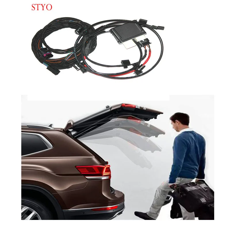 STYO для Tiguan Atlas Teramont, Trunk авто легко открывается система ножной датчик+ провод