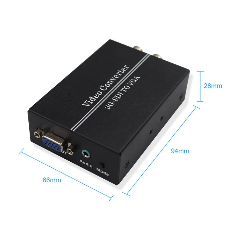 Преобразователь SDI 3G в VGA преобразователь BNC HD 1080P + аудио с разъемом Loop 3 5 мм