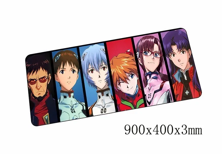 900x400x3 мм коврики для мыши evangelion Коврик для мыши notbook компьютерный коврик для мыши Аниме игровая мышь геймер клавиатура, мышка для ноутбука коврик - Цвет: Size 900x400x3mm